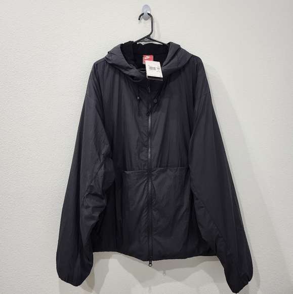 Nike Tech Men's Therma Full-Zip Light Jacket Black Size XXL Loose HJ2932-010 NWT - Picture 1 of 9